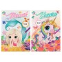 ΒΙΒΛΙΑ ΖΩΓΡΑΦΙΚΗΣ COLOURING ΜΕ GLITTER ΚΑΙ ΑΥΤΟΚΟΛΛΗΤΑ 2 ΣΧΕΔΙΑ