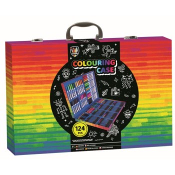 ΧΡΩΜΑΤΑ ΣΕΤ ΠΟΛΥΧΡΩΜΗ ΚΑΣΕΤΙΝΑ 124τεμ.