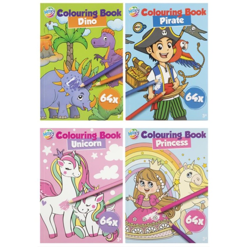 ΒΙΒΛΙΑ ΖΩΓΡΑΦΙΚΗΣ COLOURING Α5 4 ΣΧΕΔΙΑ  64σελ