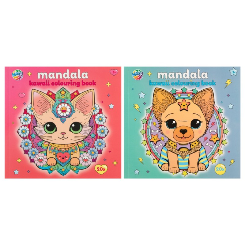 ΧΡΩΜΟΣΕΛΙΔΕΣ MANDALA KAWAII 20 ΦΥΛΛΑ