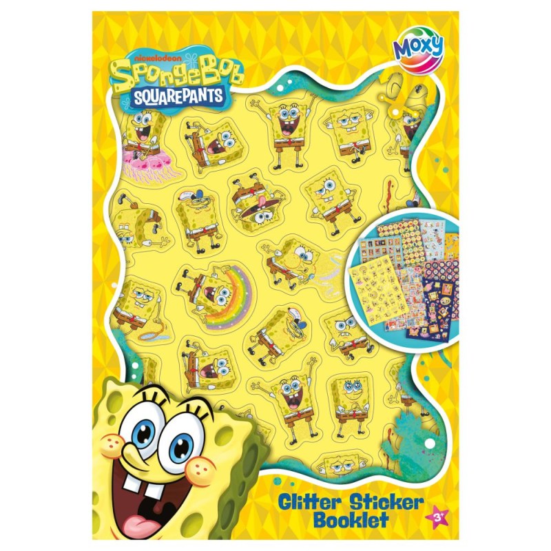 ΑΥΤΟΚΟΛΛΗΤΑ ΜΠΛΟΚ GLITTER SPONGEBOB
