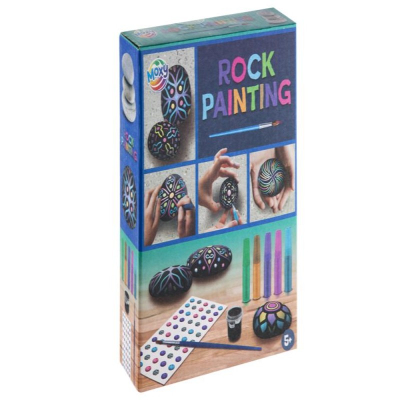 ΖΩΓΡΑΦΙΚΗ ΣΕ ΠΕΤΡΕΣ MANDALA ΜΕ GLITTER