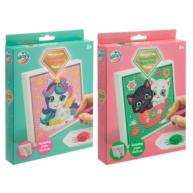 ΔΗΜΙΟΥΡΓΙΕΣ ΣΕ ΚΟΡΝΙΖΑ 15x15 ΜΕ DIAMOND PAINTING