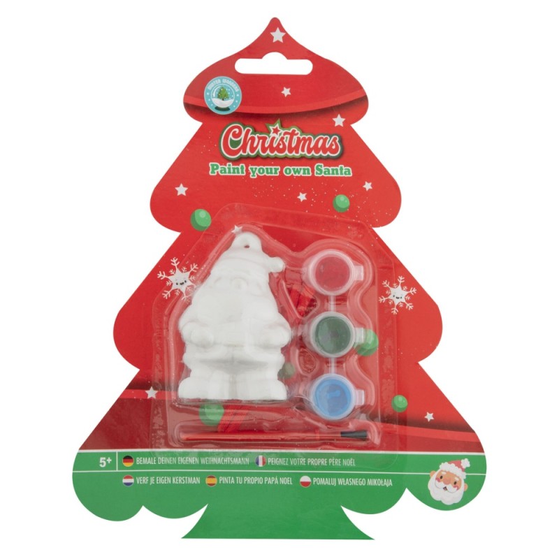 ΣΕΤ CHRISTMAS ΖΩΓΡΑΦΙΣΕ ΤΟΝ ΑΗ ΒΑΣΙΛΗ (με 3 χρώματα & πινέλο)