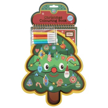 ΒΙΒΛΙΟ ΖΩΓΡΑΦΙΚΗΣ CHRISTMAS ΜΕ ΧΡΩΜΟΣΕΛΙΔΕΣ & ΑΥΤΟΚΟΛΛΗΤΑ