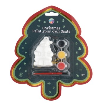 ΣΕΤ CHRISTMAS ΖΩΓΡΑΦΙΣΕ ΤΟΝ ΑΗ ΒΑΣΙΛΗ (με 3 χρώματα & πινέλο)