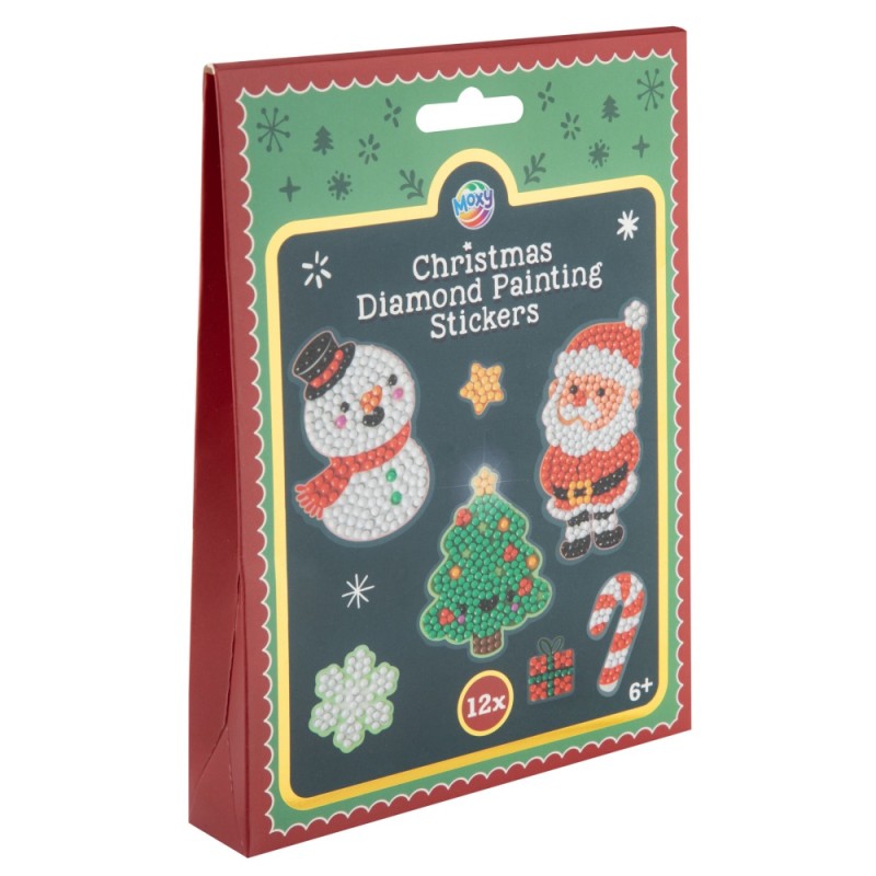 ΚΑΤΑΣΚΕΥΕΣ DIAMOND ΑΥΤΟΚΟΛΛΗΤΑ CHRISTMAS SET 12τεμ.