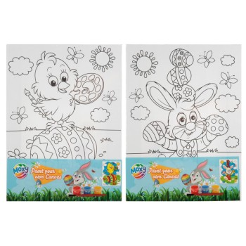 ΣΕΤ ΖΩΓΡΑΦΙΚΗΣ ΚΑΜΒΑΣ 15χ20 ΠΑΣΧΑΛΙΝΑ PAINTING (2 σχέδια)