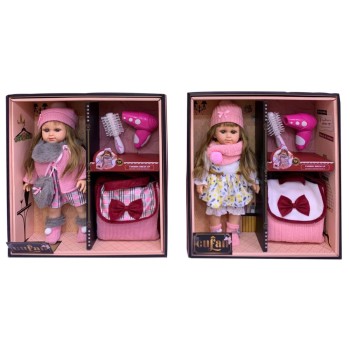 ΚΟΥΚΛΑ ΜΕΓΑΛΗ ΜΕ ΤΣΑΝΤΑ ΚΑΙ ΑΞΕΣΟΥΑΡ ΤΡΑΓΟΥΔΑΕΙ ΕΛΛΗΝΙΚΑ (2 σχέδια)