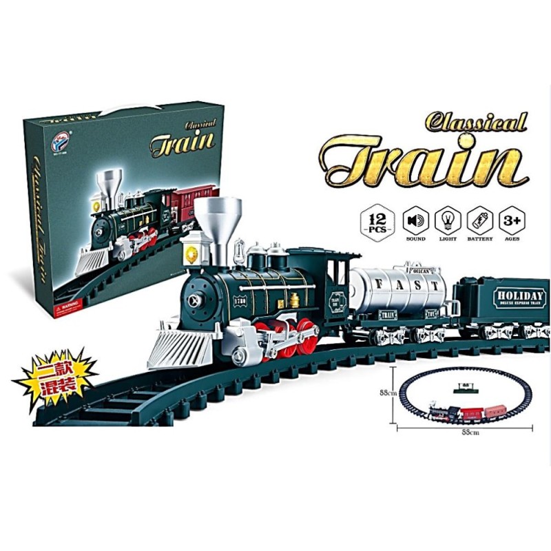 ΤΡΕΝΟ ΜΗΧΑΝΗ 2 ΒΑΓΟΝΙΑ ΜΕ ΗΧΟ ΚΑΙ ΦΩΣ