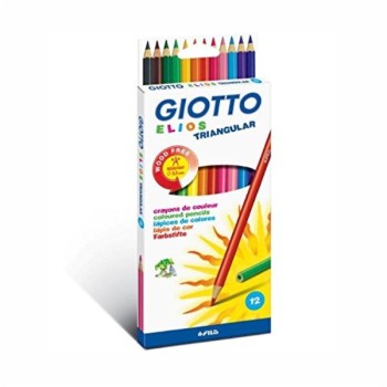 ΚΡΑΓΙΟΝ ΞΥΛΙΝΑ GIOTTO ΤΡΙΓΩΝΙΚΑ ΤΩΝ 12 χρωμ.