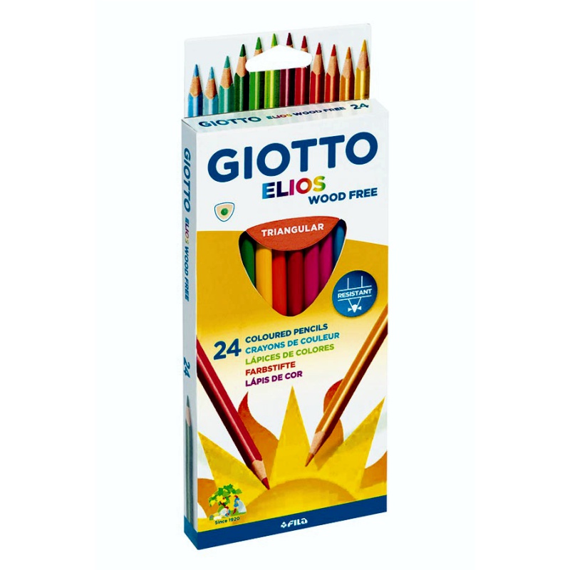 ΚΡΑΓΙΟΝ ΞΥΛΙΝΑ GIOTTO ΤΡΙΓΩΝΙΚΑ ΤΩΝ 24 χρωμ.