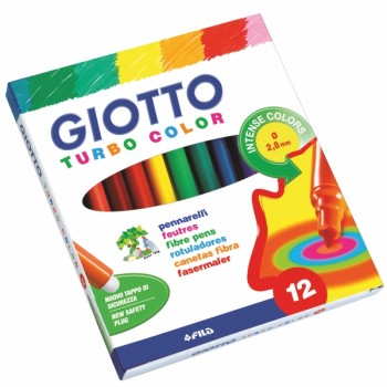 ΜΑΡΚΑΔΟΡΟΙ GIOTTO ΨΙΛΟΙ TURBO COLOR ΤΩΝ 12