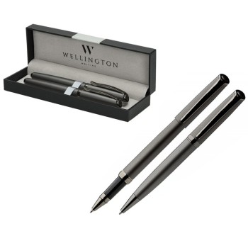 ΣΤΥΛΟ WELLINGTON ΣΕΤ AURORA GREY (Διαρκείας & roller)