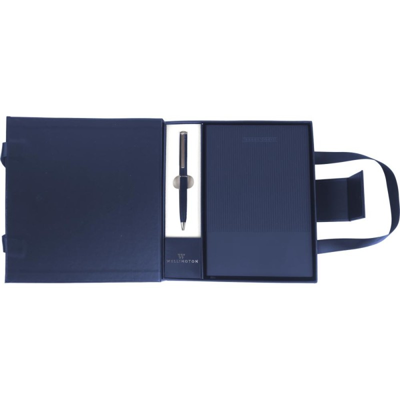 ΣΕΤ ΔΩΡΟΥ WELLINGTON ΣΤΥΛΟ ΔΙΑΡΚΕΙΑΣ + NOTEBOOK BLUE