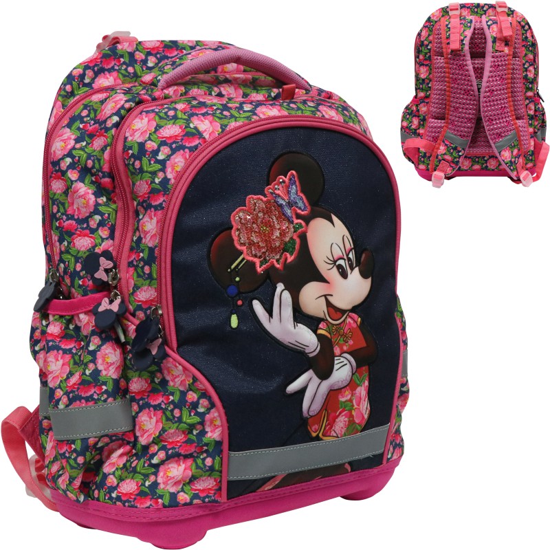 ΤΣΑΝΤΑ ΣΧΟΛΙΚΗ STREET MINNIE 31x20x41cm (με εργονομική πλάτη air system)