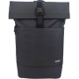 ΤΣΑΝΤΑ BACKPACK FASHION STREET ROLLUP "BLACK" 30x12x46cm
