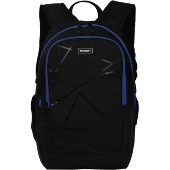 ΤΣΑΝΤΑ ΣΧΟΛΙΚΗ STREET LINES BLUE 29x21x45cm (με ορθοπεδική πλάτη+θήκη laptop)