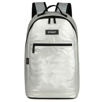 ΤΣΑΝΤΑ BACKPACK FASHION STREET PEARL SILVER 31x16x45cm