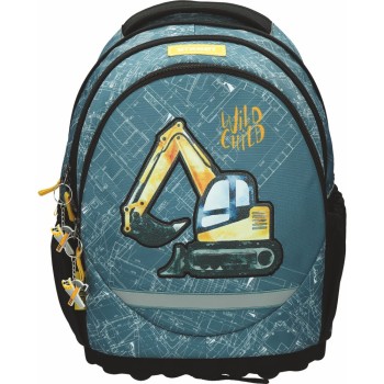 ΤΣΑΝΤΑ ΣΧΟΛΙΚΗ STREET CONSTRUCTION 31x16x43cm (με εργονομική πλάτη air system και σκληρό πάτο)