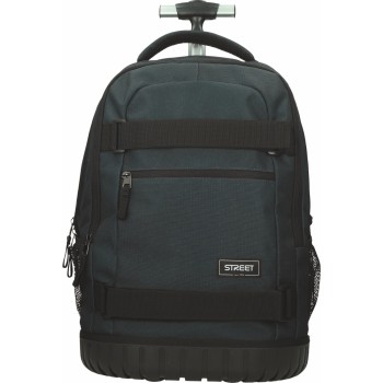ΤΣΑΝΤΑ ΣΧΟΛΙΚΗ STREET TROLLEY IMPACT BLACKY 30x20x48 cm (με εργονομική πλάτη air system και σκληρό πάτο)
