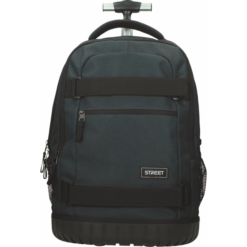 ΤΣΑΝΤΑ ΣΧΟΛΙΚΗ STREET TROLLEY IMPACT BLACKY 30x20x48 cm (με εργονομική πλάτη air system και σκληρό πάτο)