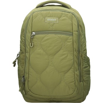 ΤΣΑΝΤΑ BACKPACK STREET PUFFY KHAKI 30x20x45cm (με εργονομική πλάτη air system)