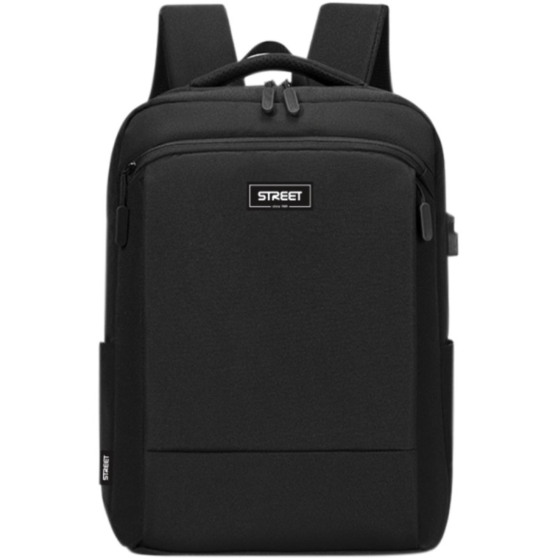 ΤΣΑΝΤΑ BACKPACK STREET ELITE  BLACK  46x32x17cm (θηκη για laptop)