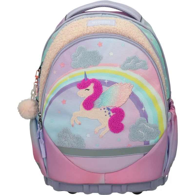 ΤΣΑΝΤΑ ΣΧΟΛΙΚΗ STREET LOVELY UNICORN  31x16x43cm (με εργονομική πλάτη air system και σκληρό πάτο)