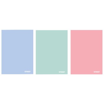 ΤΕΤΡΑΔΙΑ ΡΙΓΕ STREET PASTEL PP  A4 42φυλ.