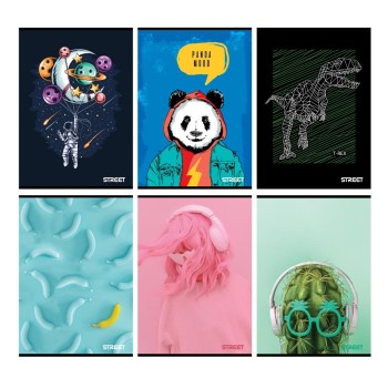 ΤΕΤΡΑΔΙΑ ΡΙΓΕ STREET YOUNG  A4 80φυλ. (80gr)