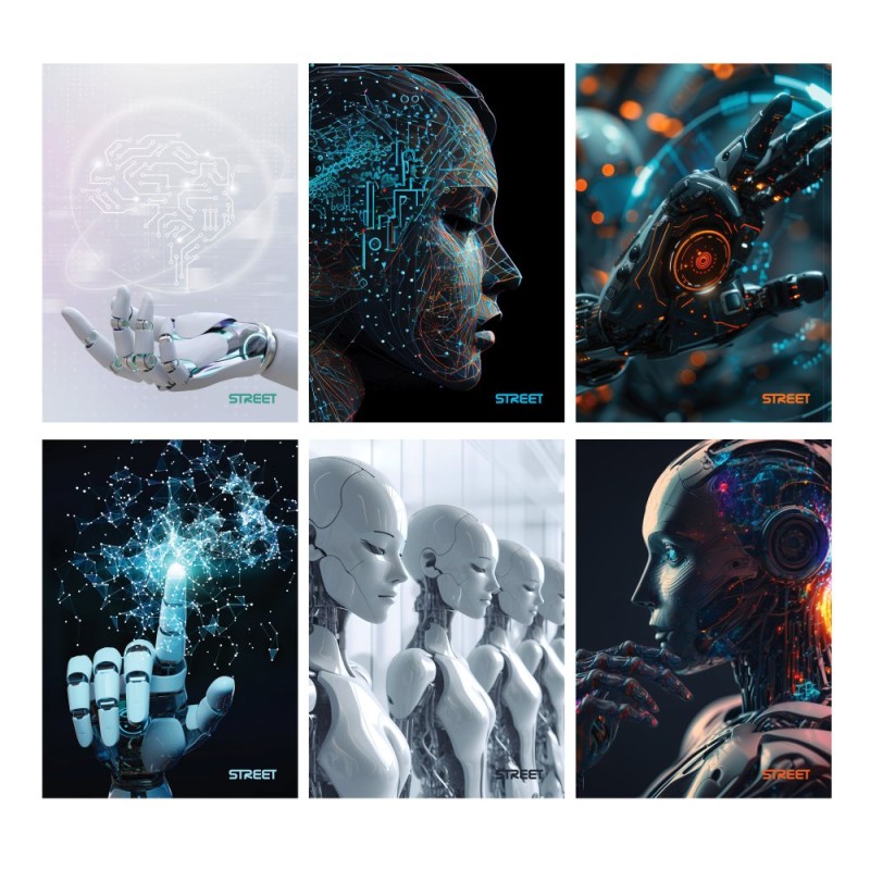 ΤΕΤΡΑΔΙΑ ΡΙΓΕ STREET AI A4 54φυλ. (80gr)