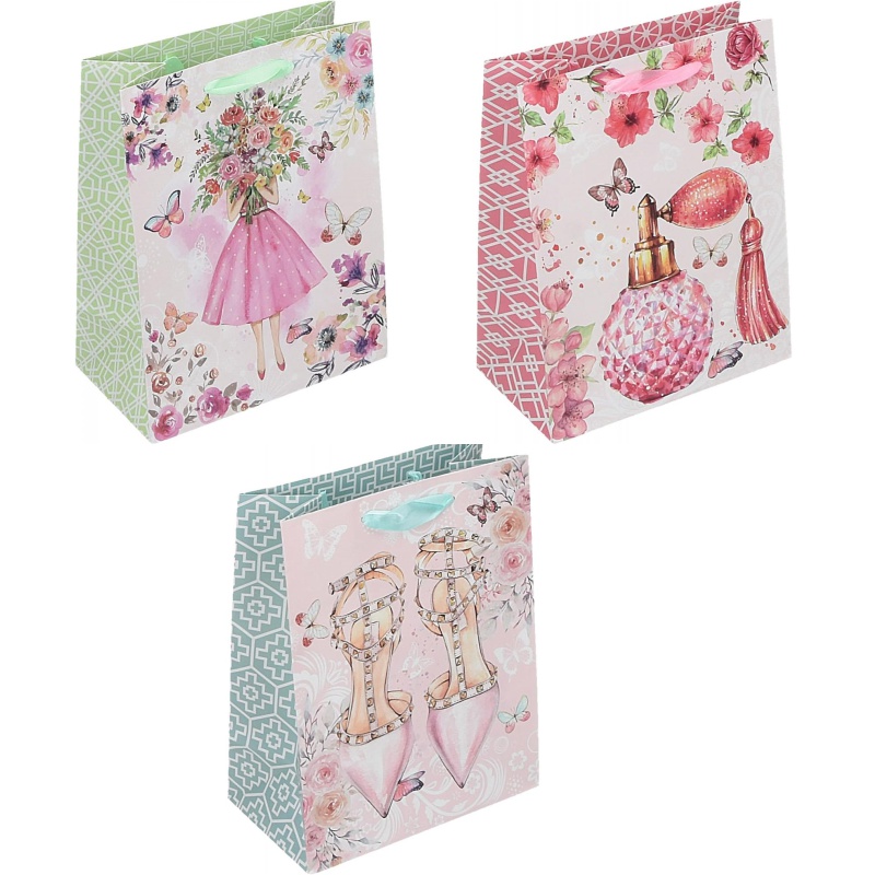 ΤΣΑΝΤΕΣ ΔΩΡΩΝ ΠΛΑΣΤ/ΝΗ ROMANTIC 18x23x10cm