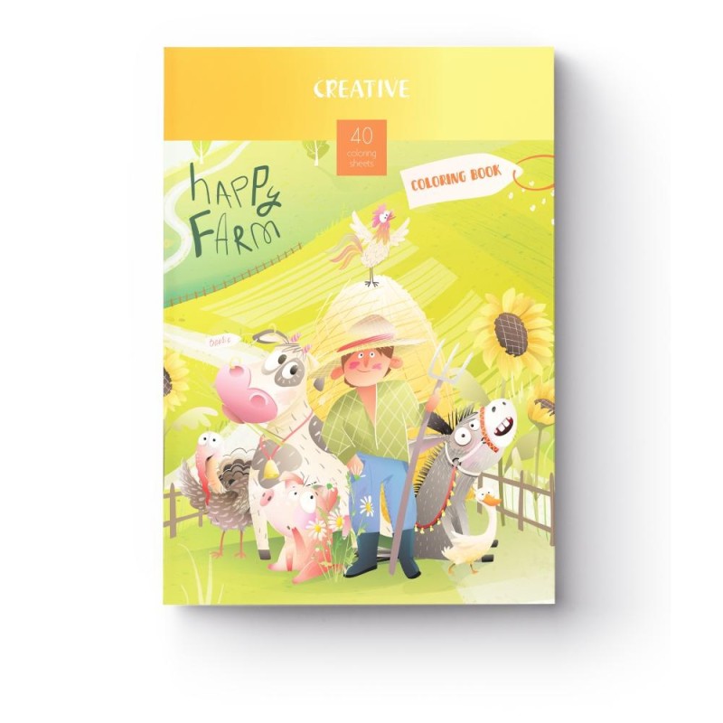 ΒΙΒΛΙΑ ΖΩΓΡΑΦΙΚΗΣ CREATIVE  COLORING 40σελ. FARM