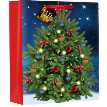 ΤΣΑΝΤΕΣ ΔΩΡΩΝ CHRISTMAS LED 26χ32χ12cm