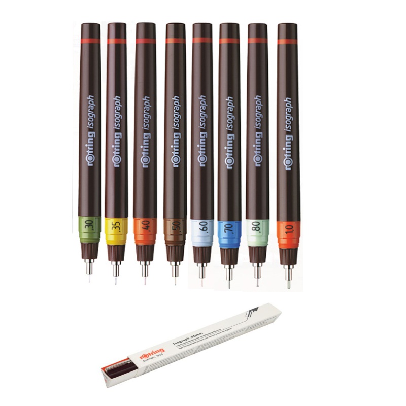 ΙΣΟΓΡΑΦΟΙ ROTRING 0.3-0,4-0,5-0,8