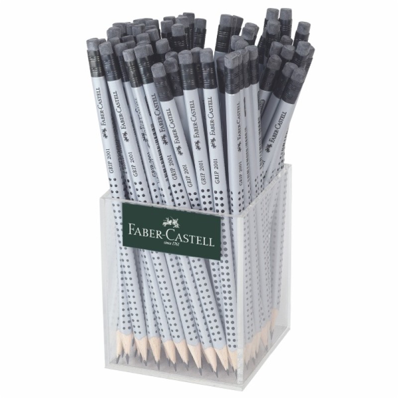 ΜΟΛΥΒΙΑ F.CASTELL GRIP ΓΟΜΑΣ ΓΚΡΙ ΣΤΑΝΤ 72 τεμ.