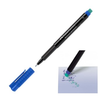 ΜΑΡΚΑΔΟΡΟΙ F.CASTELL PERMANENT ΔΙΑΦΑΝ. FINE ΜΠΛΕ