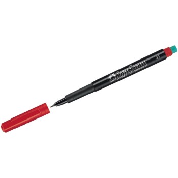 ΜΑΡΚΑΔΟΡΟΙ F.CASTELL PERMANENT ΔΙΑΦΑΝ. SUP.FINE ΚΟΚΚΙΝΟ