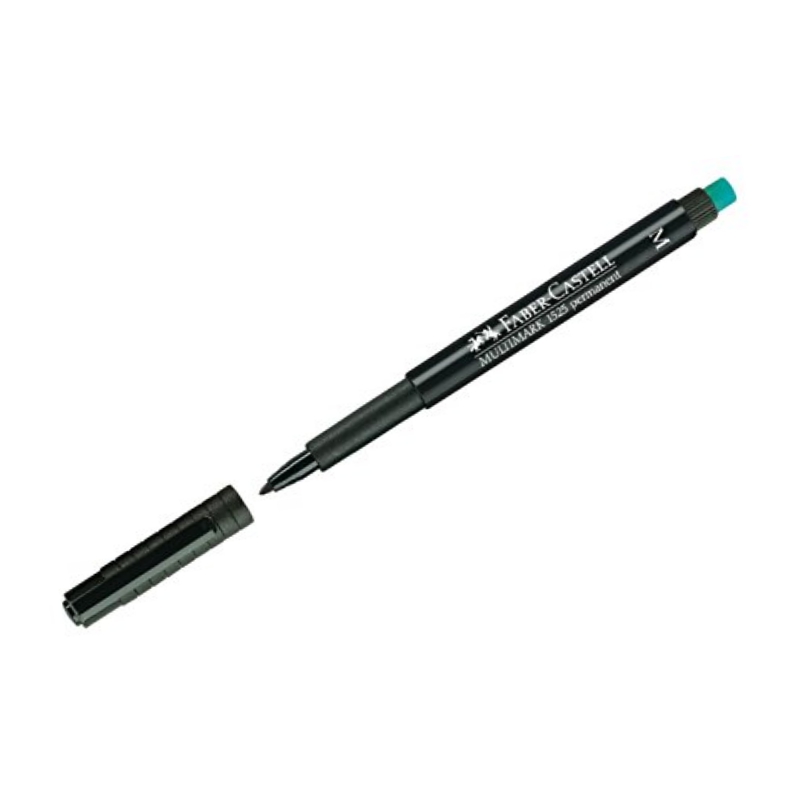 ΜΑΡΚΑΔΟΡΟΙ F.CASTELL PERMANENT ΔΙΑΦΑΝ. MEDIUM ΜΑΥΡΟ