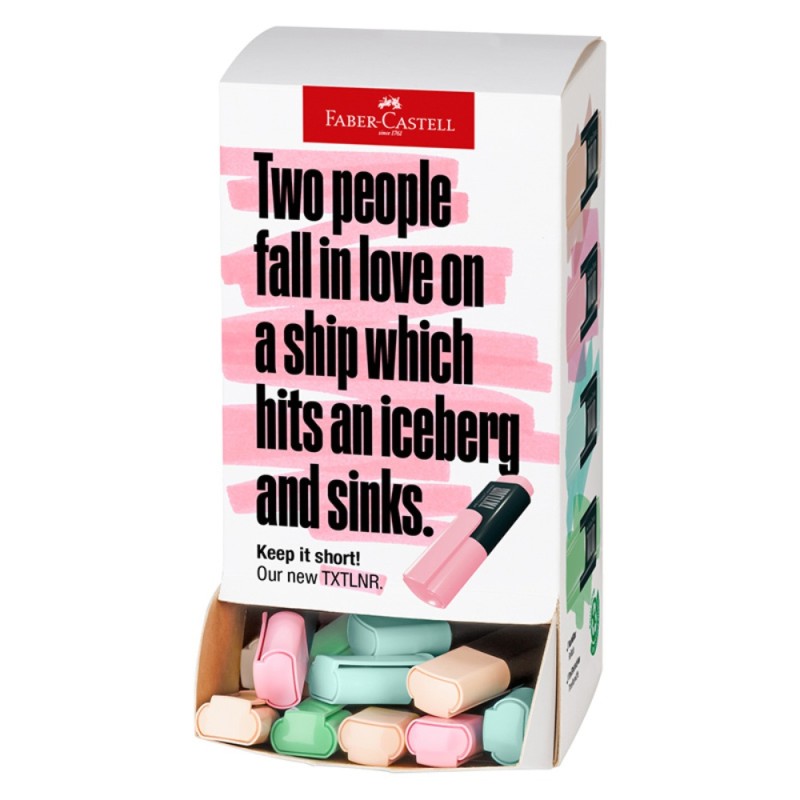 ΜΑΡΚΑΔΟΡΟΙ F.CASTELL ΥΠΟΓΡΑΜΜΙΣΗΣ ΜΙΝΙ PASTEL  (stand 60τεμ.)