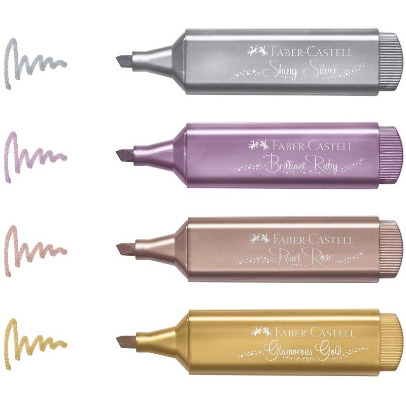 ΜΑΡΚΑΔΟΡΟΙ F.CASTELL ΥΠΟΓΡΑΜΜΙΣΗΣ ΜΕΤΑΛΙΖΕ