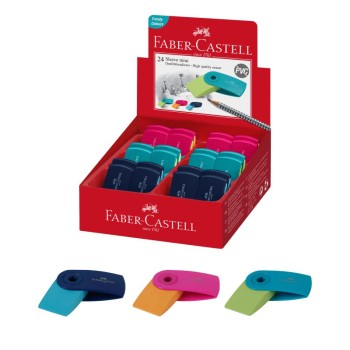 ΓΟΜΕΣ F.CASTELL ΧΡΩΜΑΤΙΣΤΕΣ ΜΙΚΡΕΣ ΘΗΚΗ ΚΟΥΤΙ 24τεμ. (μπλε,ροζ,τυρκουάζ)