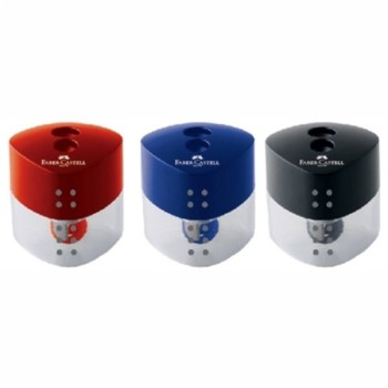 ΞΥΣΤΡΕΣ F.CASTELL ΒΑΡΕΛΑΚΙ 2/ΠΛΟ  ΤΡΙΓΩΝ. ΜΙΝΙ GRIP ΜΠΛΕ/ΜΑΥΡΟ/ΚΟΚΚΙΝΟ