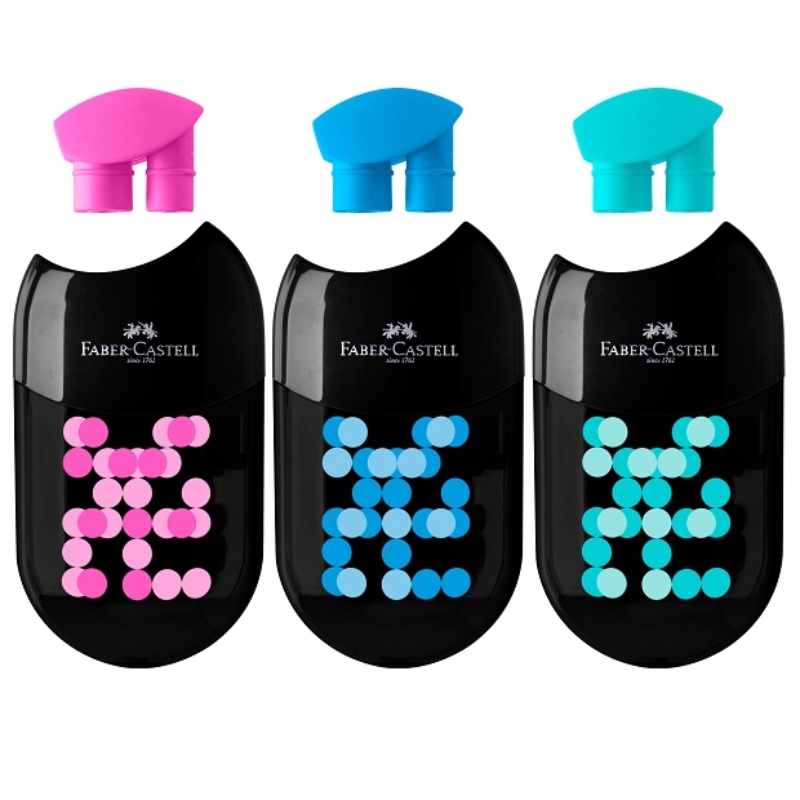 ΞΥΣΤΡΕΣ F.CASTELL ΒΑΡΕΛΑΚΙ ΔΙΠΛΟ + ΓΟΜΑ TWO TONE ΑΣΟΡΤΙ 18τεμ.