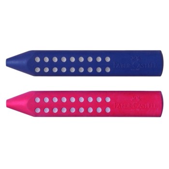 ΓΟΜΕΣ F.CASTELL ΜΟΛΥΒΙ GRIP ΜΠΛΕ/ΚΟΚΚΙΝΗ