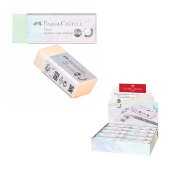 ΓΟΜΕΣ F.CASTELL DUST FREE ΧΡΩΜΑΤ. PASTEL ΚΟΥΤΙ 20τεμ.