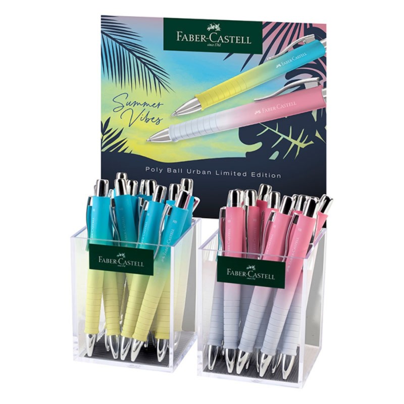 ΣΤΥΛΟ F.CASTELL ΑΥΤΟΜΑΤΟ ΔΙΑΡΚΕΙΑΣ POLY SUMMER (stand 24τεμ.)