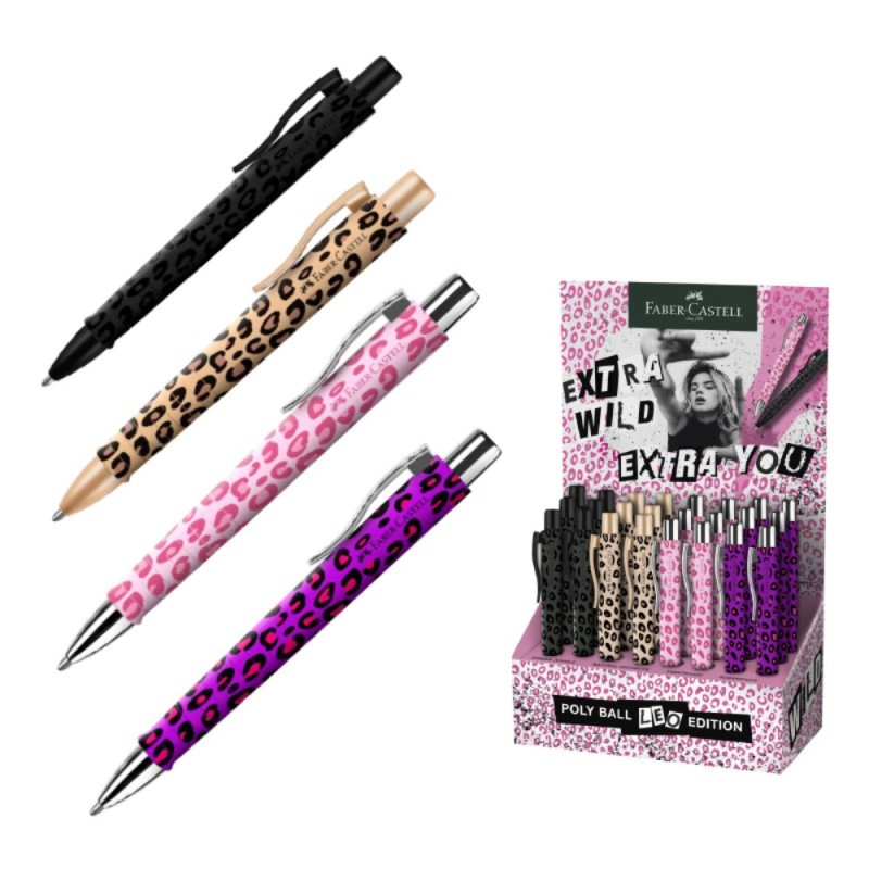 ΣΤΥΛΟ FABER CASTELL ΑΥΤΟΜΑΤΟ ΔΙΑΡΚΕΙΑΣ POLY LEO  (stand 24τεμ.)