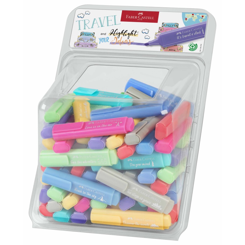 ΜΑΡΚΑΔΟΡΟΙ F.CASTELL ΥΠΟΓΡΑΜΜΙΣΗΣ PASTEL (stand 100τεμ.)